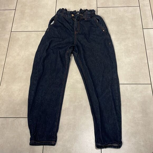 ZARA woman’s blue jeans with an elastic waist - Picture 2 of 16